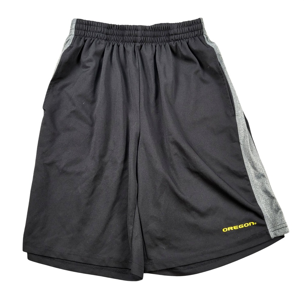 Colosseum Oregon Ducks Mens Medium Black Grey Basketball Training‎ Shorts